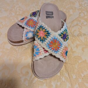 Women's Crochet Sandals NWOT SZ 8